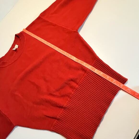 Moth Sweater Size XS Cabin Balloon Sleeve Burnt Orange Oversized Anthropologie - Picture 9 of 14